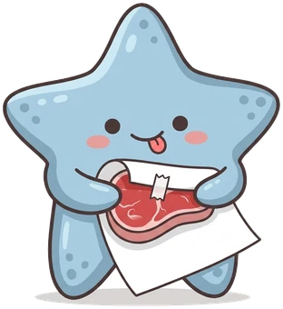 The starfish, freezer paper gift.