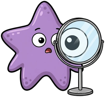 The starfish, giant eye mirror.