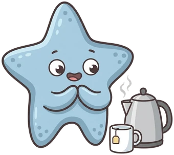 The starfish, kettle click tea.