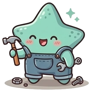 The starfish, hammer.