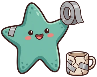 The starfish, taped everything.