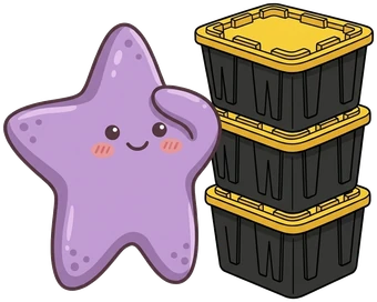 The starfish, tote tower.