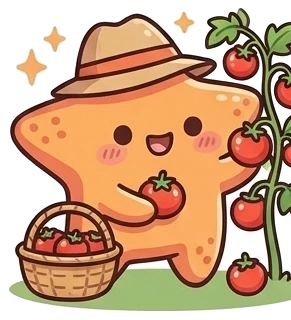 The starfish, tomatoes.