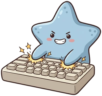 The starfish, clack sparks.