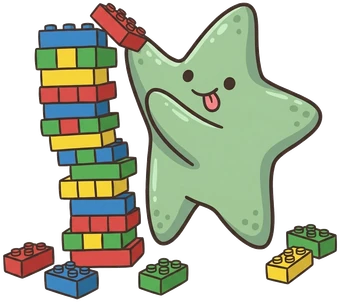 The starfish, brick tower.