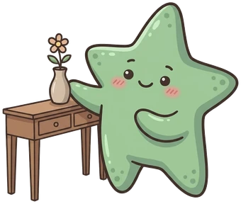 The starfish, entry table styling.