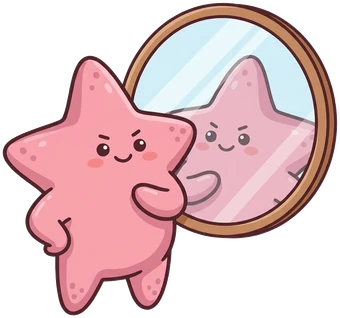 The starfish, mirror pose check.