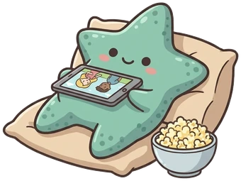 The starfish, tablet belly binge.