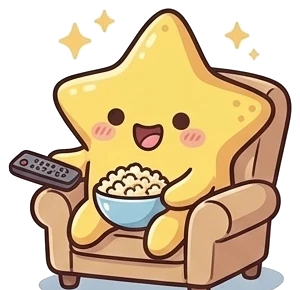 The starfish, tv and popcorn.